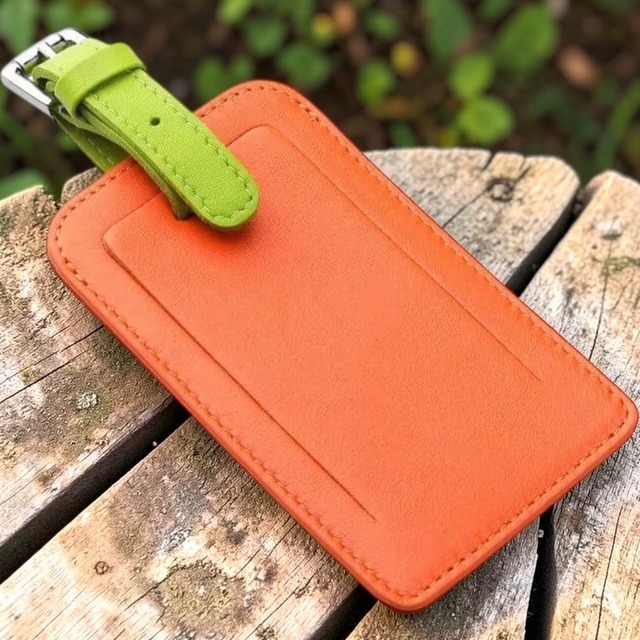 Leather Luggage Label