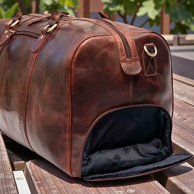Roma Leather Holdall