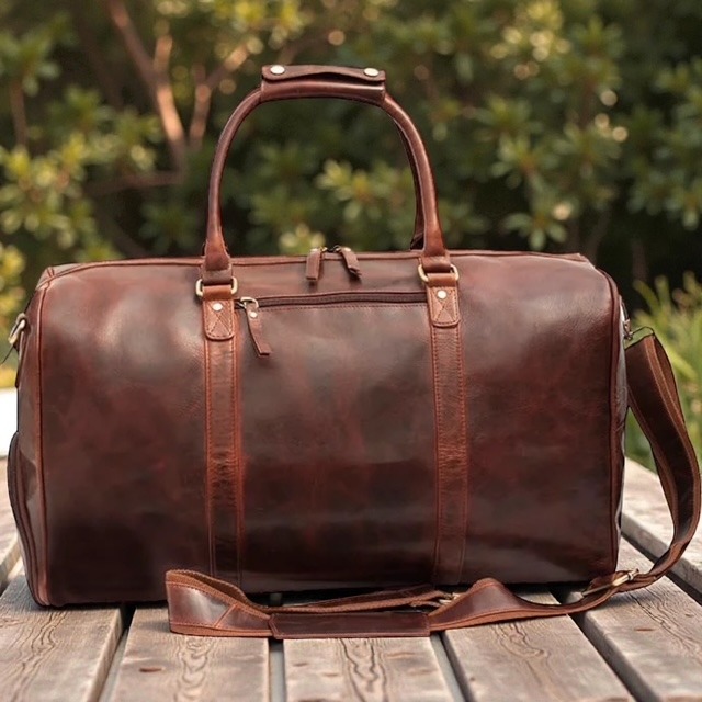 Roma Leather Holdall
