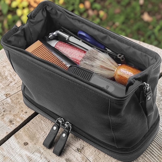Leather Wash Bag