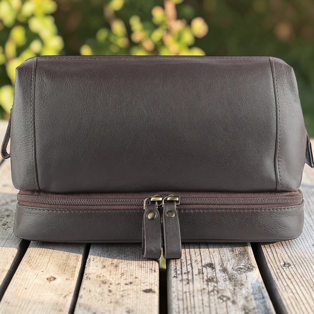 Leather Wash Bag
