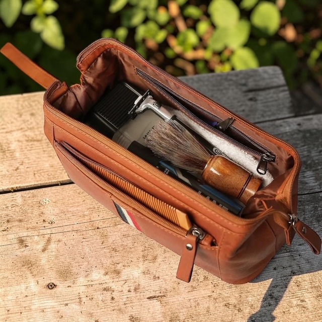 Texan Leather Washbag