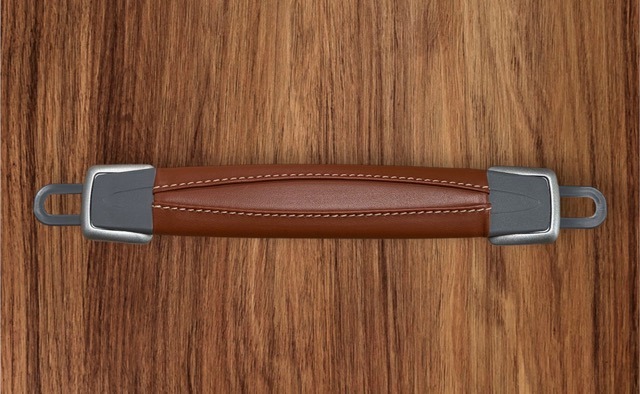 Samsonite Lite-Cube DLX leather carry handle