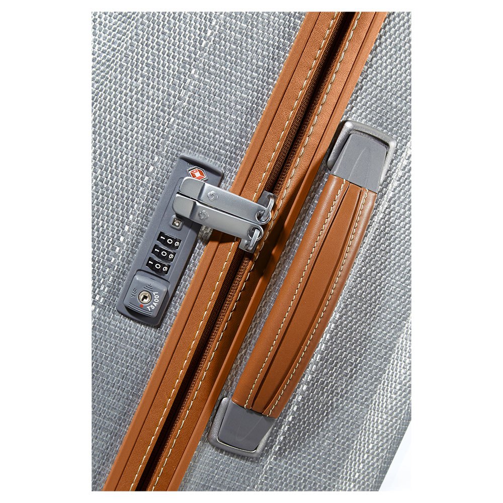 Samsonite Lite-Cube DLX leather carry handle